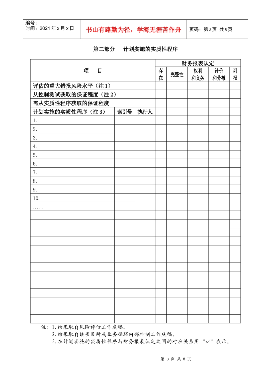 企业未分配利润实质性程序_第3页