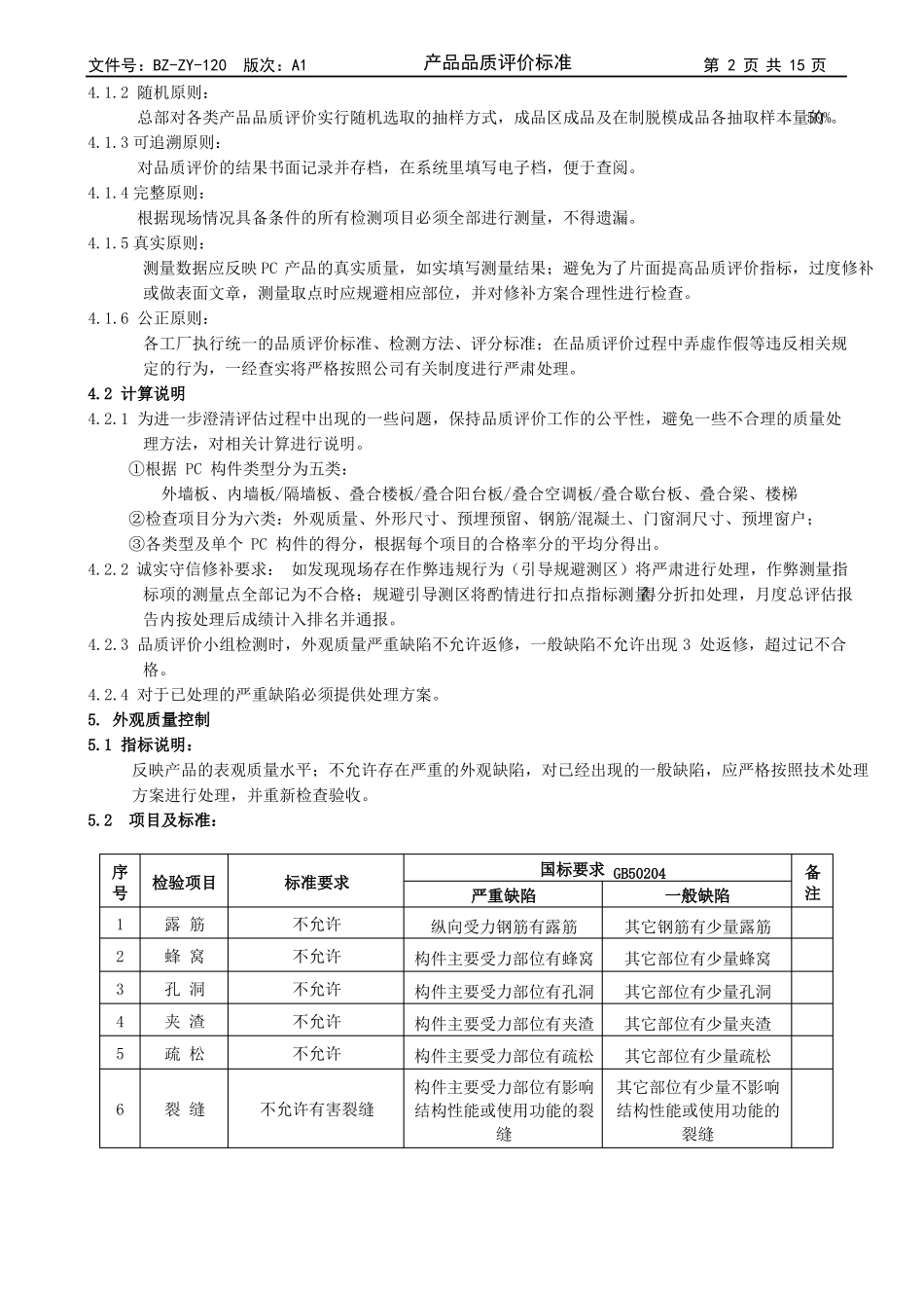 产品品质评价标准_第2页