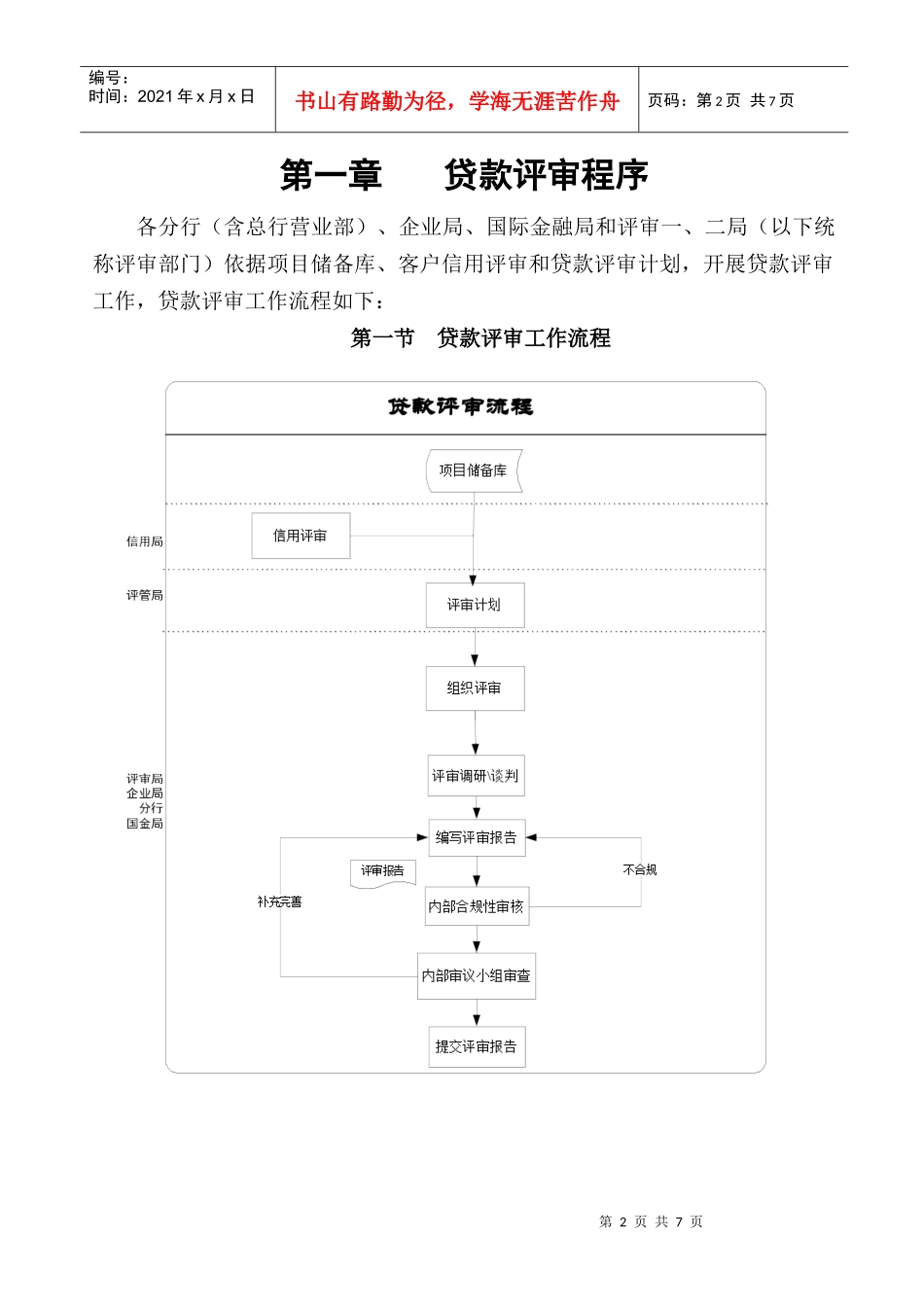 3篇1章－－贷款评审程序_第2页