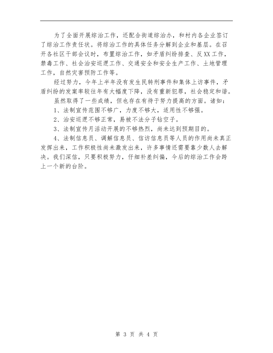 2024村年度综治工作总结_第3页