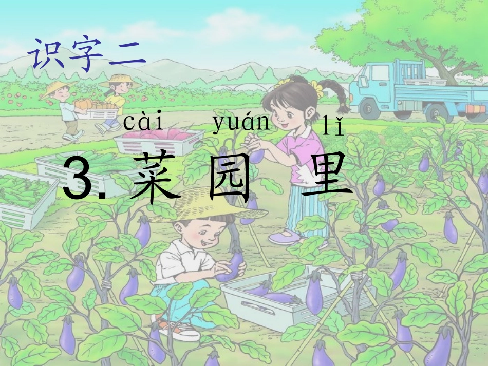 《菜园里》教学课件_第2页