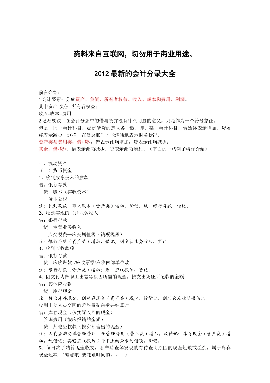 最新财务会计与流动资产管理知识分析大全_第1页
