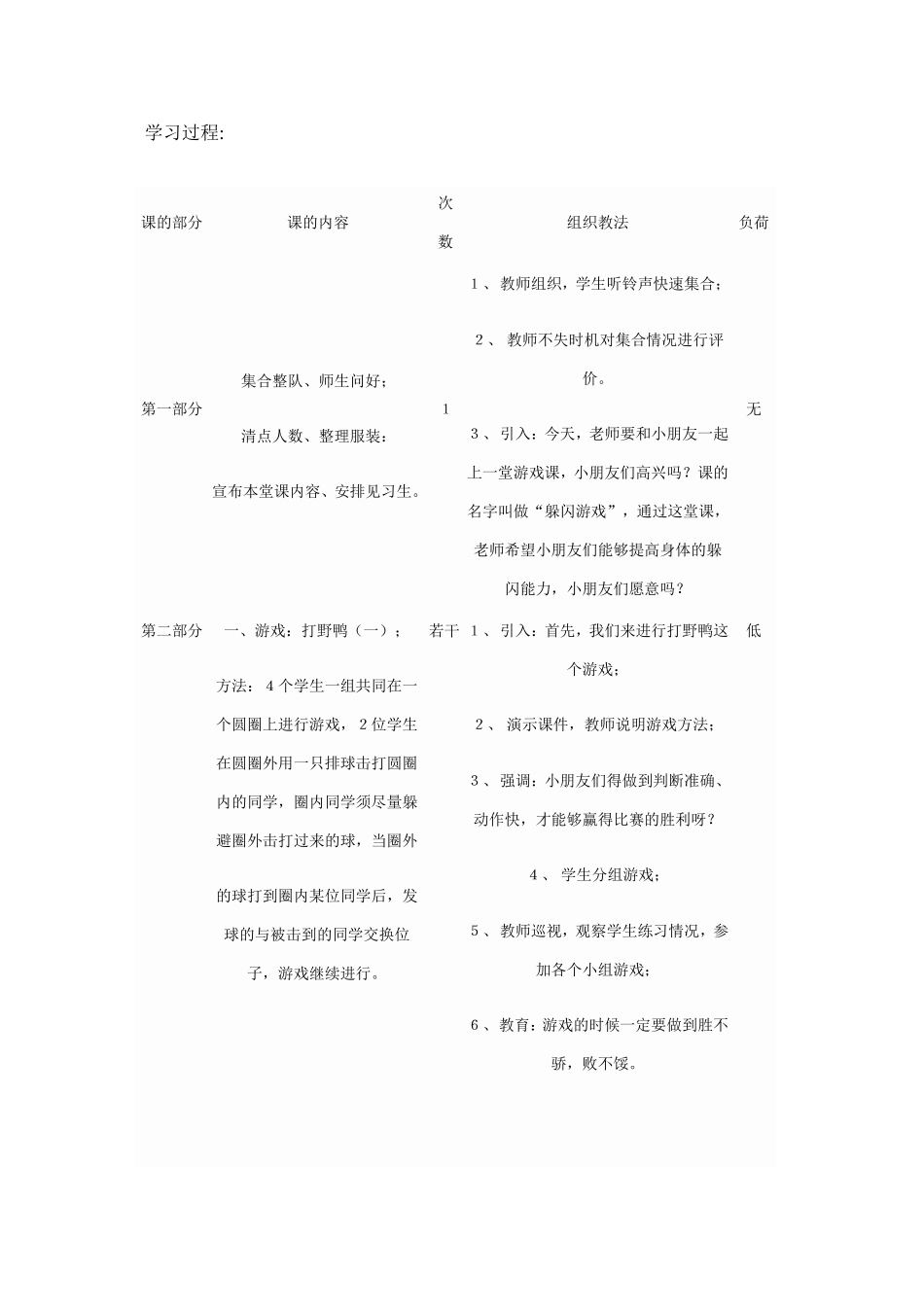 躲闪游戏教学设计_第2页