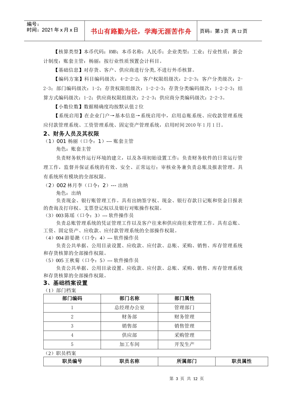 会计电算化虚拟实践报告_第3页