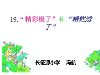 精彩极了和糟糕透了 (3)