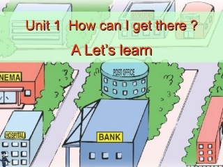 六年级英语上册Unit1HowDoYouGoThereLet'slearn第一课时课件