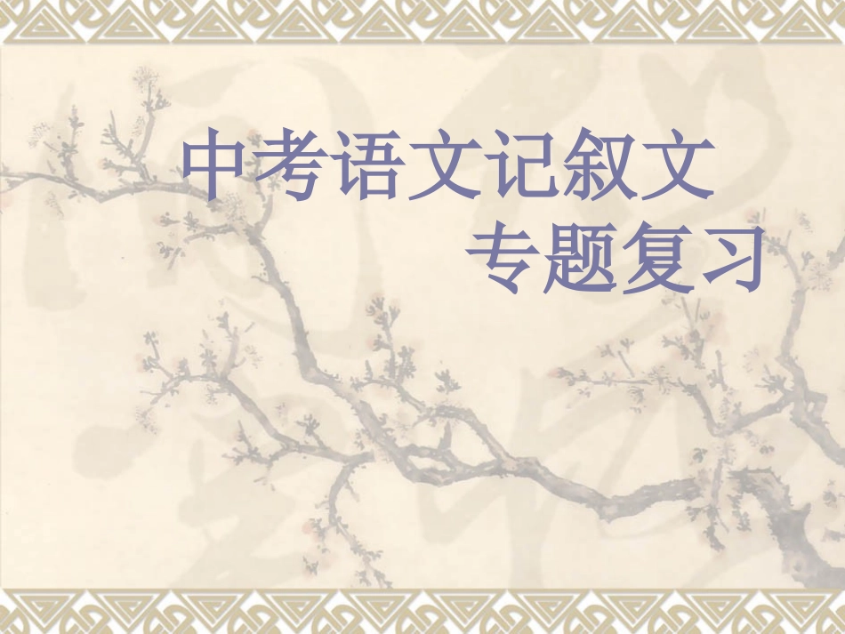 记叙文复习专题_第1页