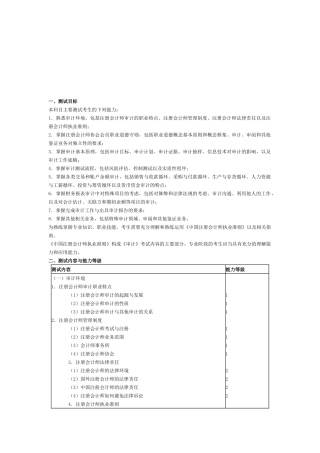 注册会计师审计考试