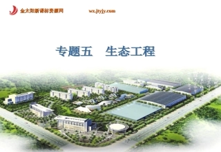 2012高考生物一轮复习学案课件：专题五生态工程（新人教版选修3）