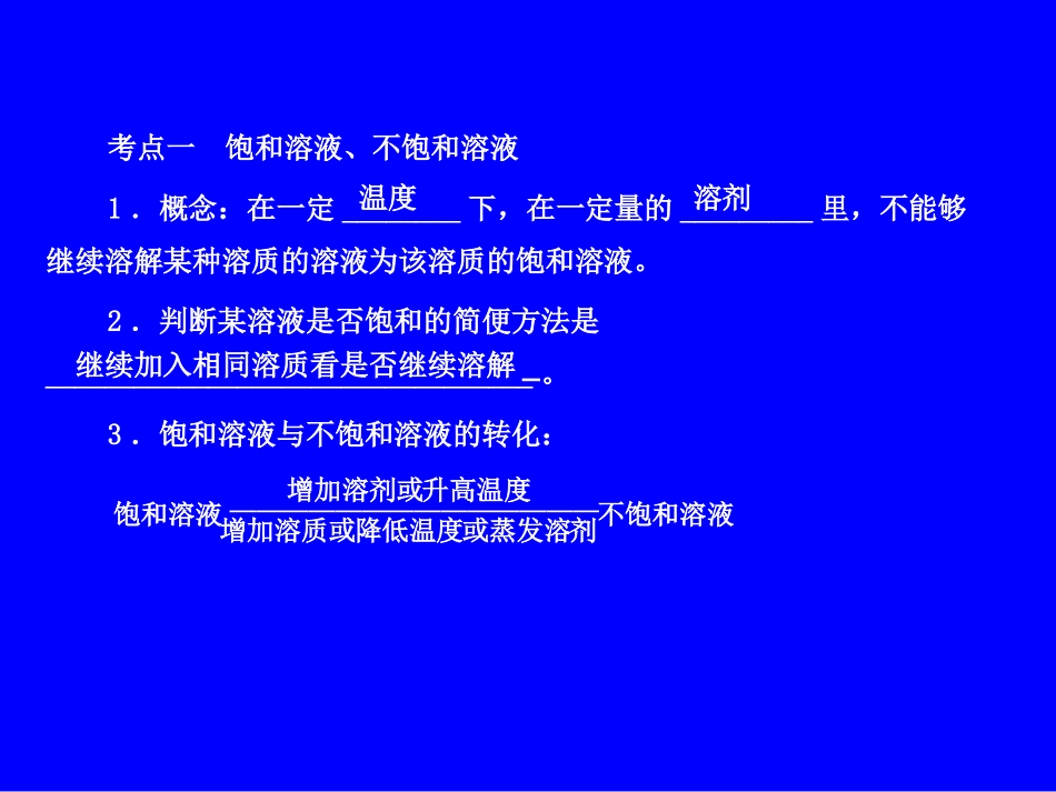 专题7_饱和溶液和溶解度_第2页