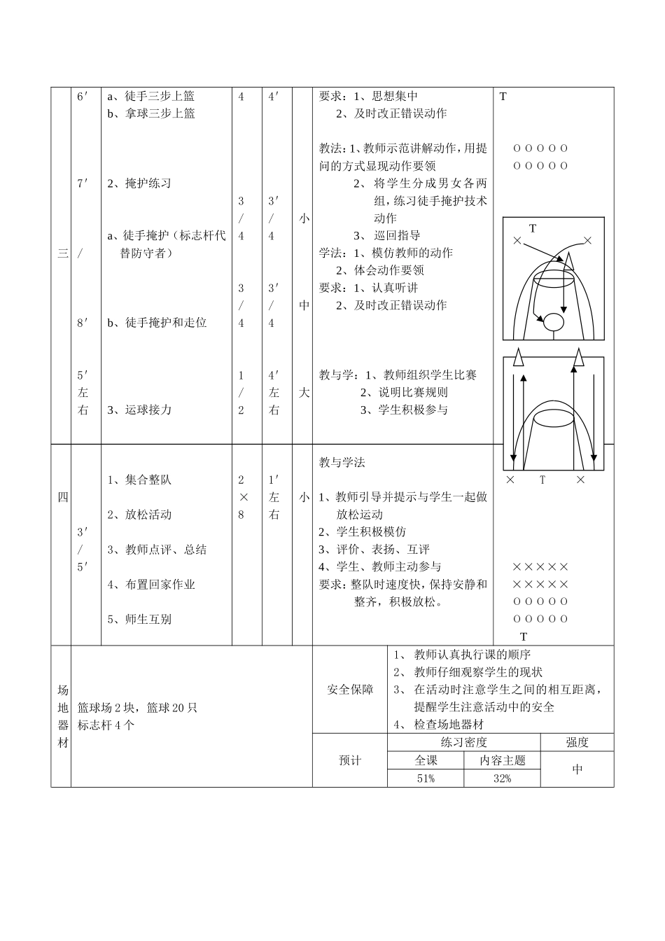 九年级篮球掩护配合教案_第2页