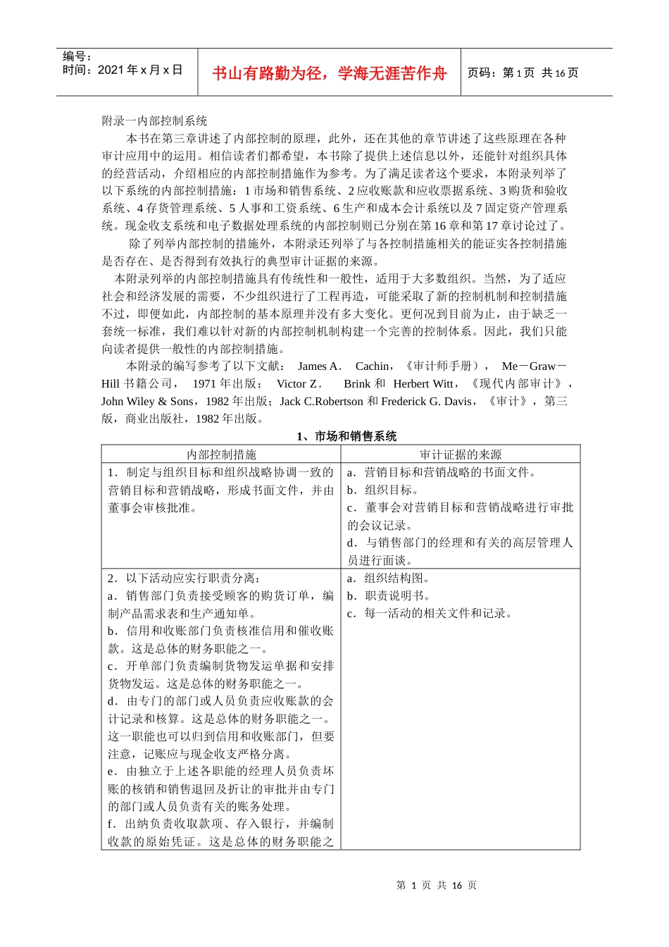 附录一内部控制系统_第1页