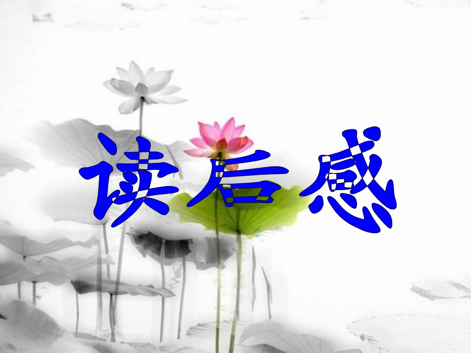 读后感的写法_第1页