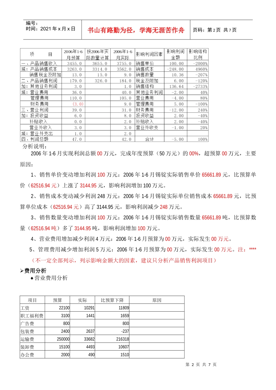 某年夏季度公司财务分析_第2页