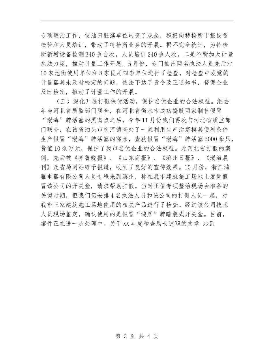 2024年度稽查局长述职述廉报告_第3页