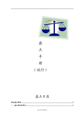 盘点手册(试行)魏庆宇