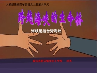《跨越海峡的生命桥》课件