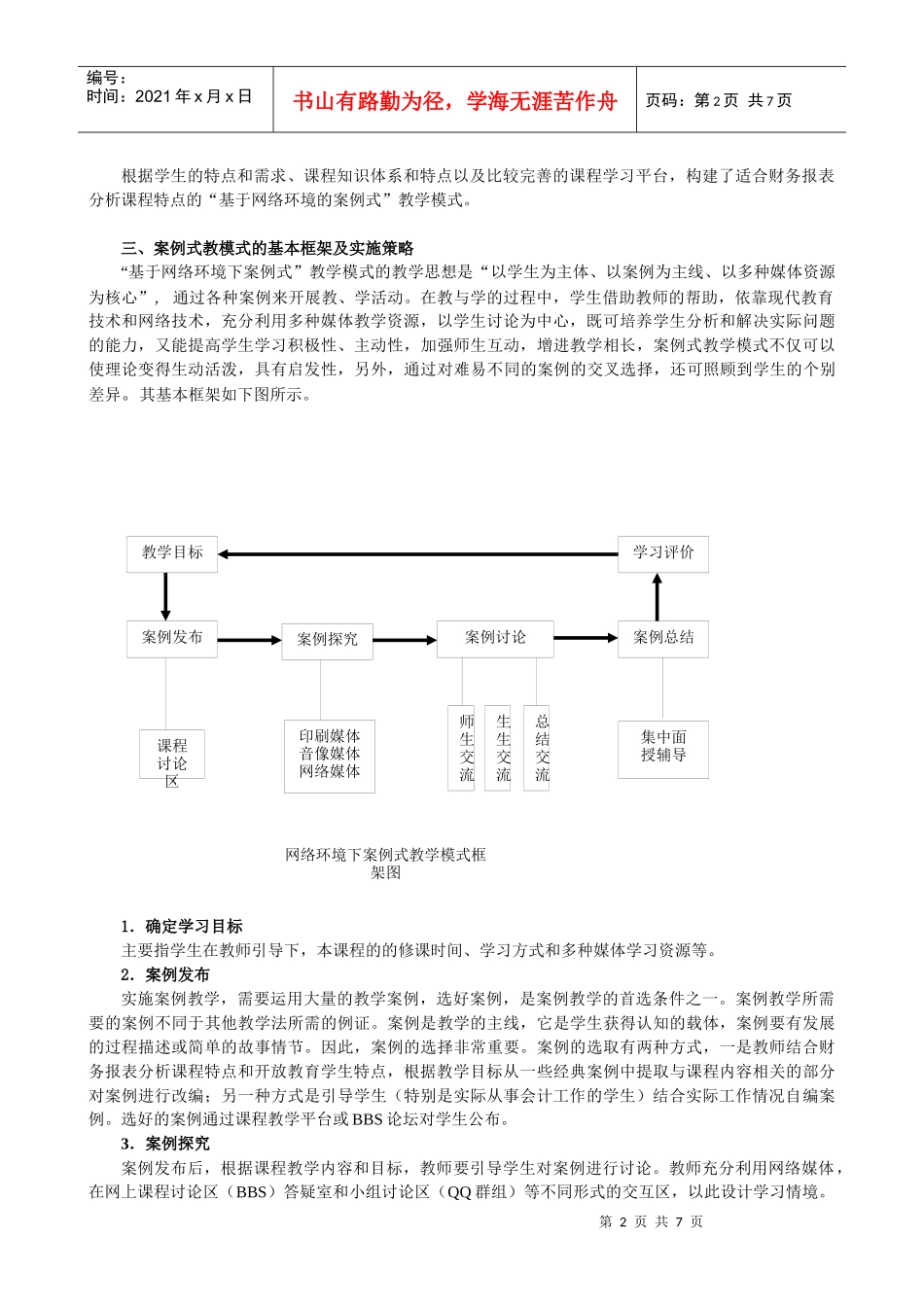 财务报表分析案例式教学模式_第2页