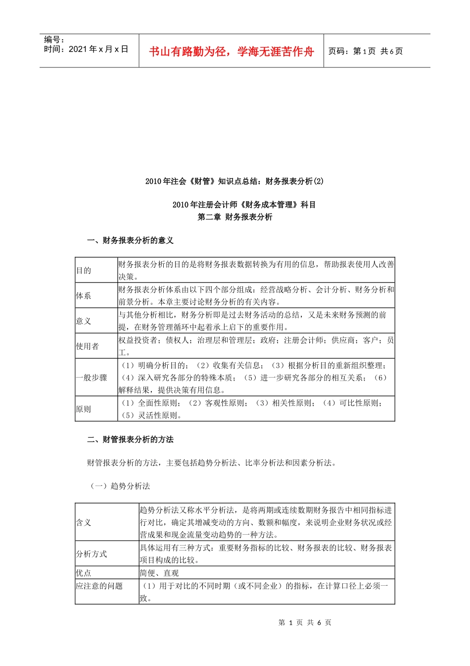 财务报表分析的意义与方法_第1页