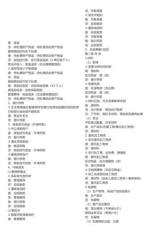 最新会计分录汇总