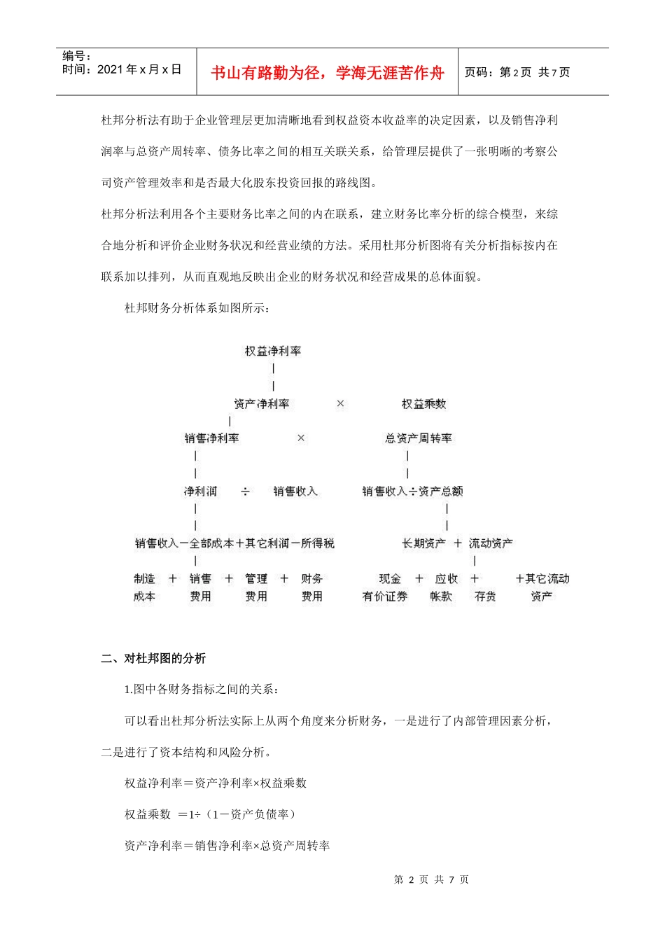 杜邦财务分析法及案例分析_第2页