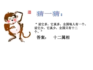 《十二生肖》公开课