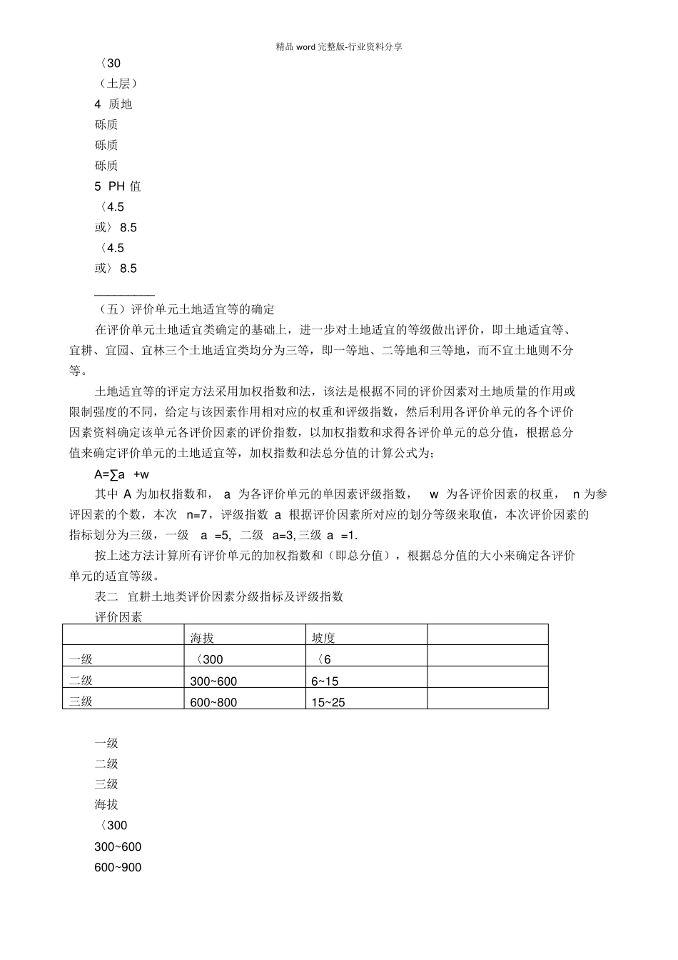 土地适宜性评价标准_第3页