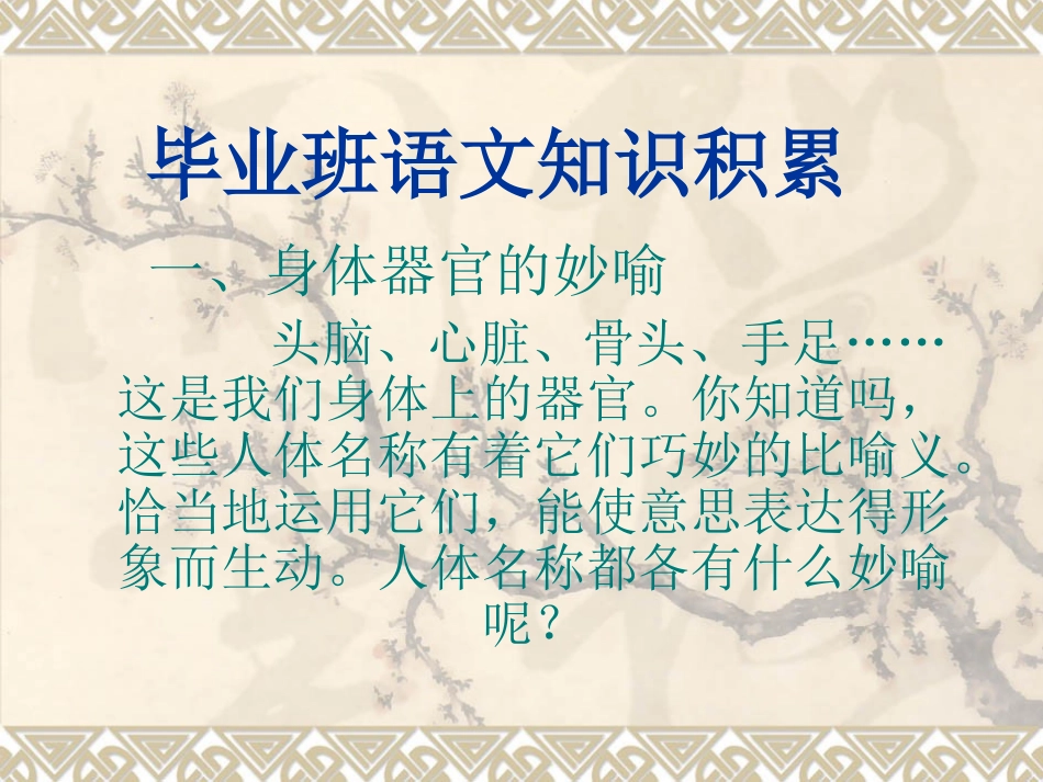 毕业班语文知识积_第1页