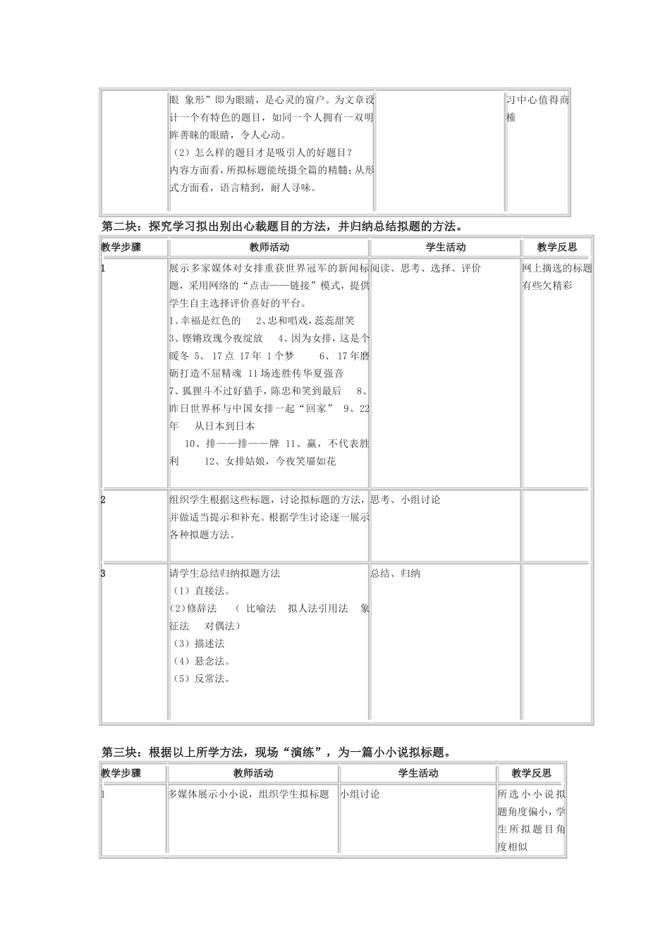 《题好一半文》教学设计_第2页