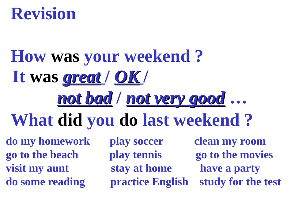 2014年秋八年级英语上册Unit1WheredidyougoonvacationPeriod1SectionA（1a-2d）课件（新版）人教新目标版_第2页