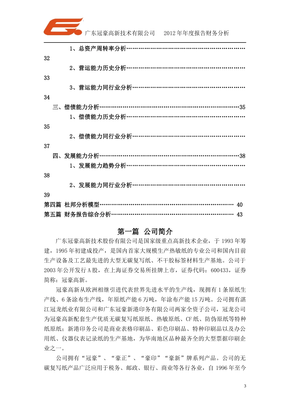 广东冠豪财务分析报告_第3页