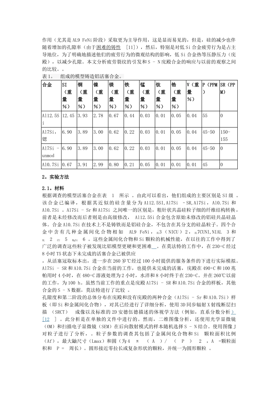 引反疲劳裂纹的分析和活塞铝合金模型铸造的S_第2页