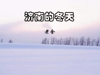 济南的冬天张琼