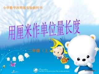 用厘米作单位量长度 (2)