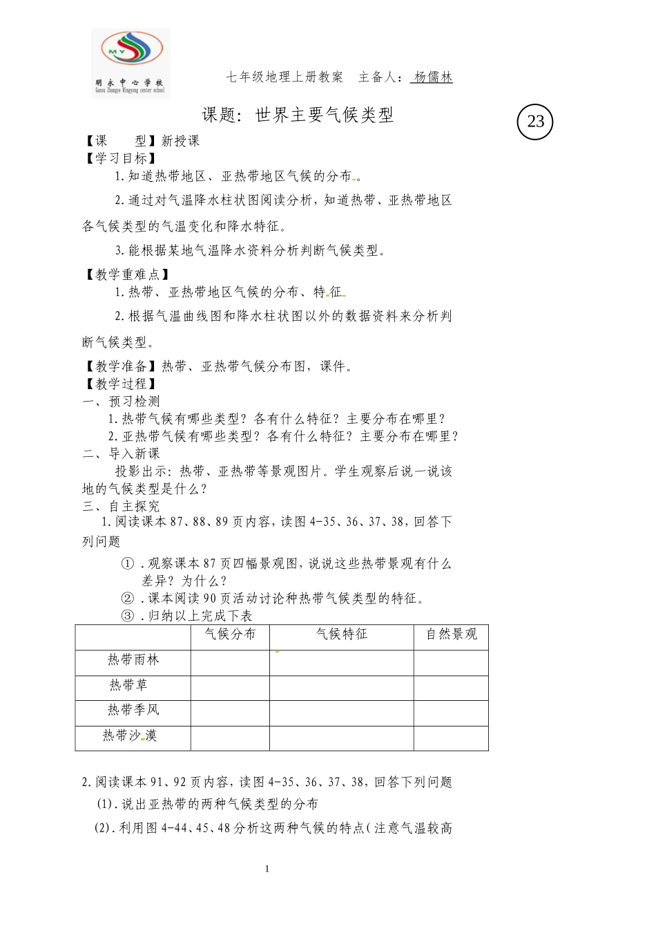世界主要气候类型1xxxx_第1页
