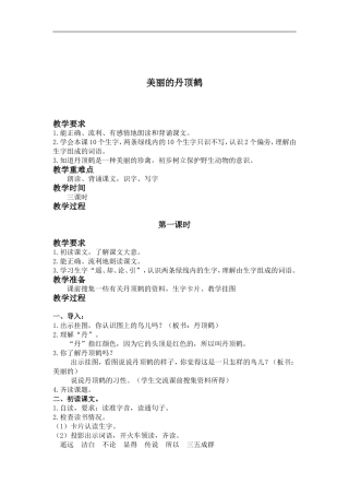 美丽的丹顶鹤