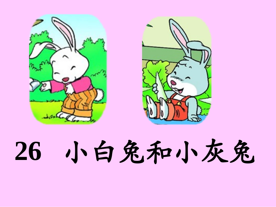 小白兔和小灰兔课件_第1页