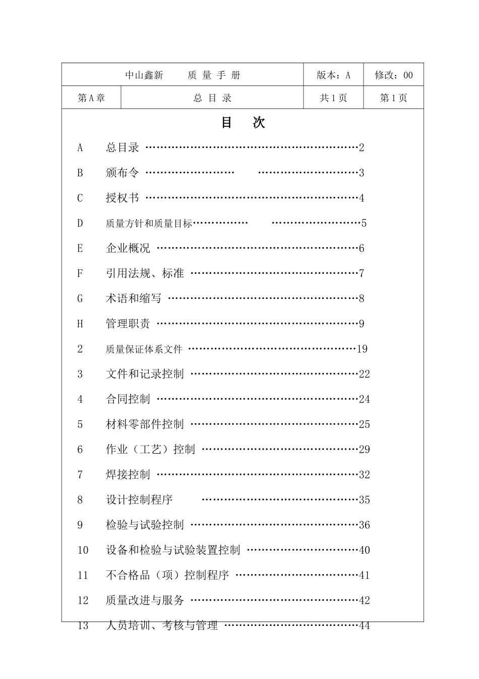 中山质量保证手册_第2页