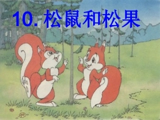 《松鼠和松果》