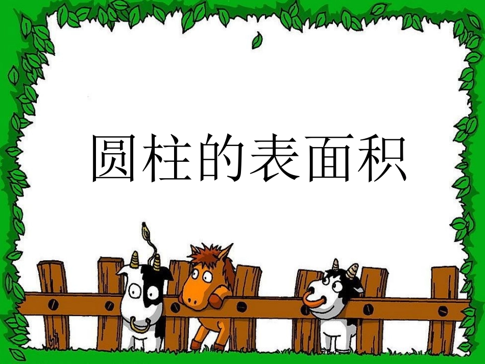 圆柱的表面积1_第1页