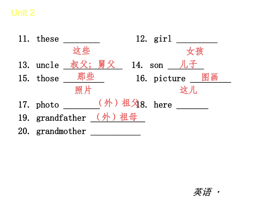 【复习全案人教通用】2013-2014学年七年级英语上册：Unit2_第3页