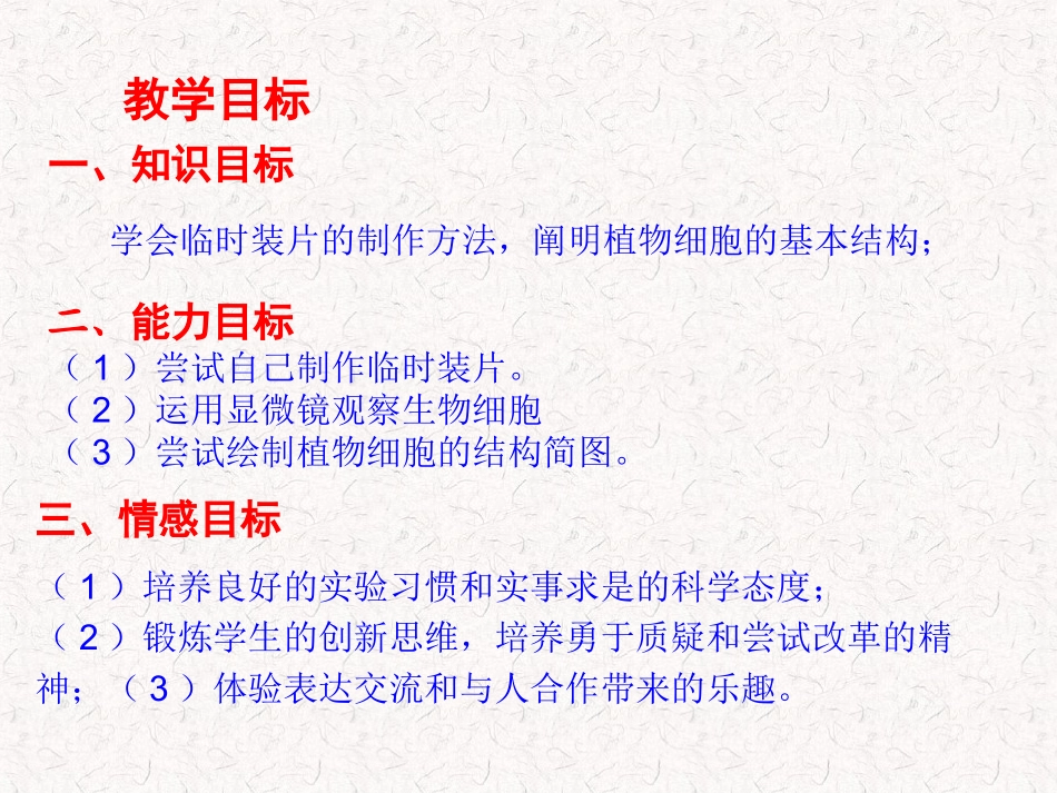 人教版七年级上册生物《观察植物细胞PPT课件》_第2页