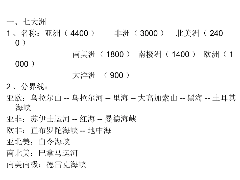 世界地理复习课件_第3页