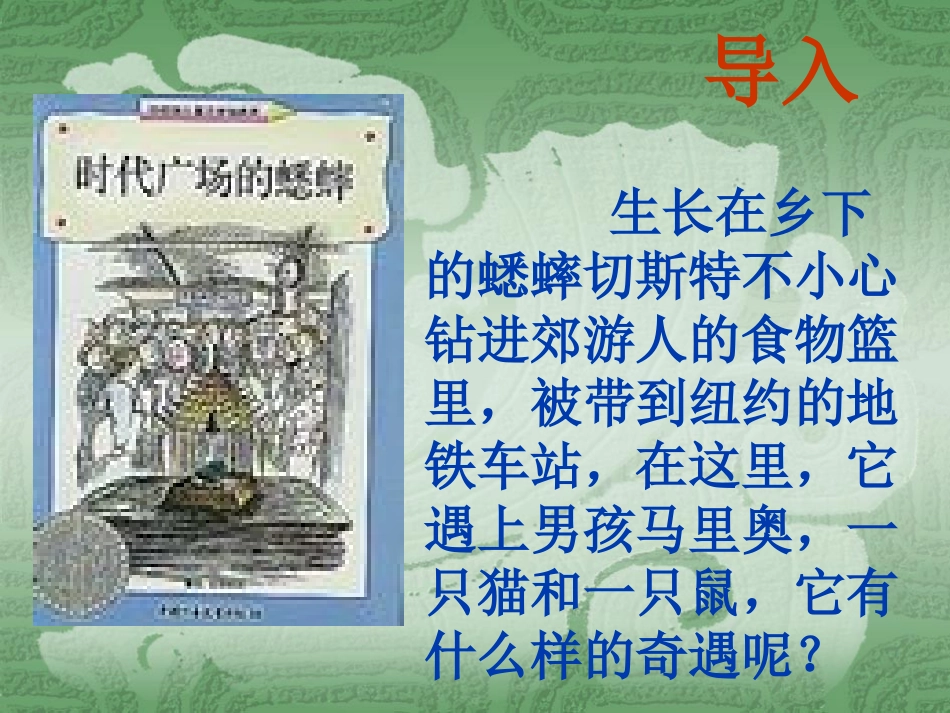 《蟋蟀在时报广场》课件_第3页