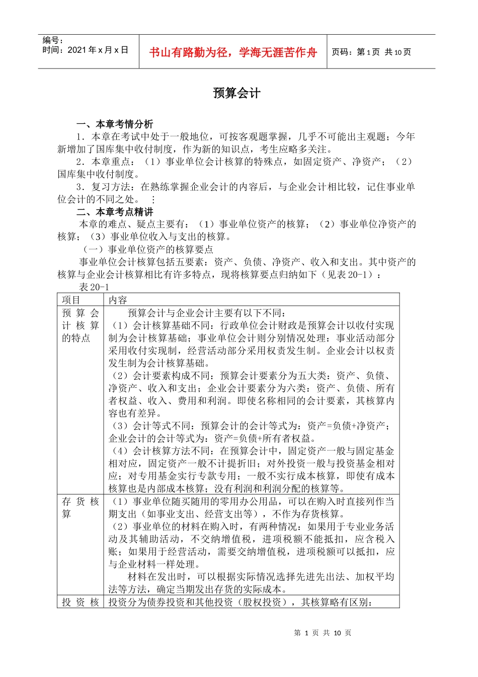 财务会计12-预算会计_第1页