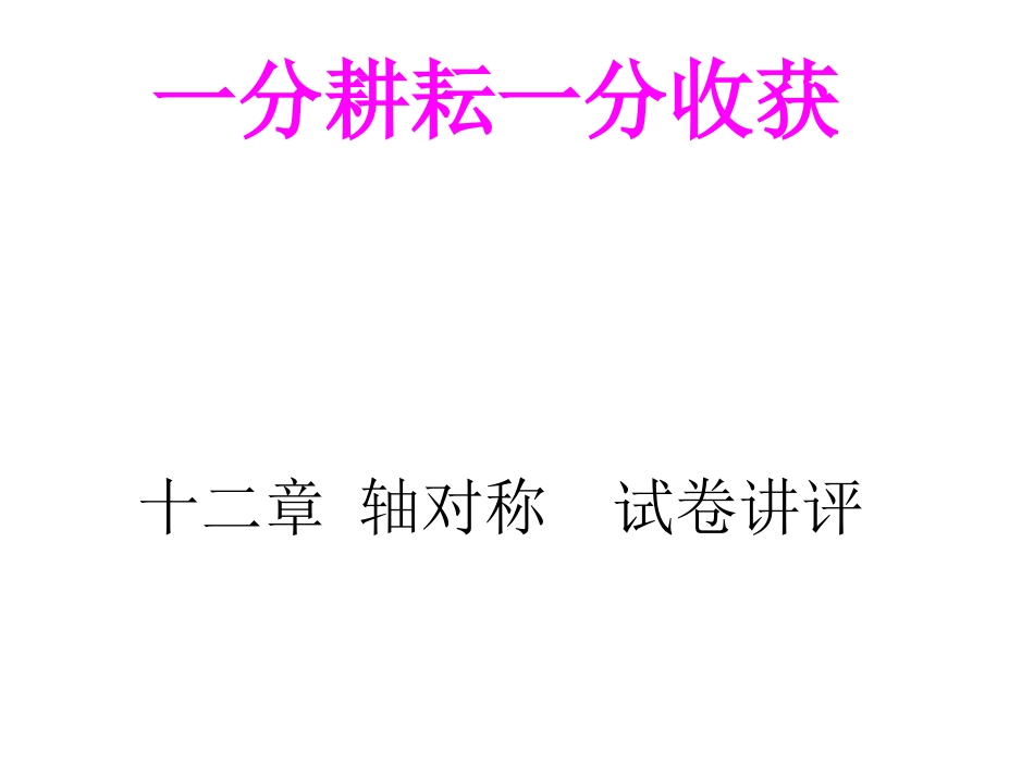 十二章轴对称试卷 (2)_第1页