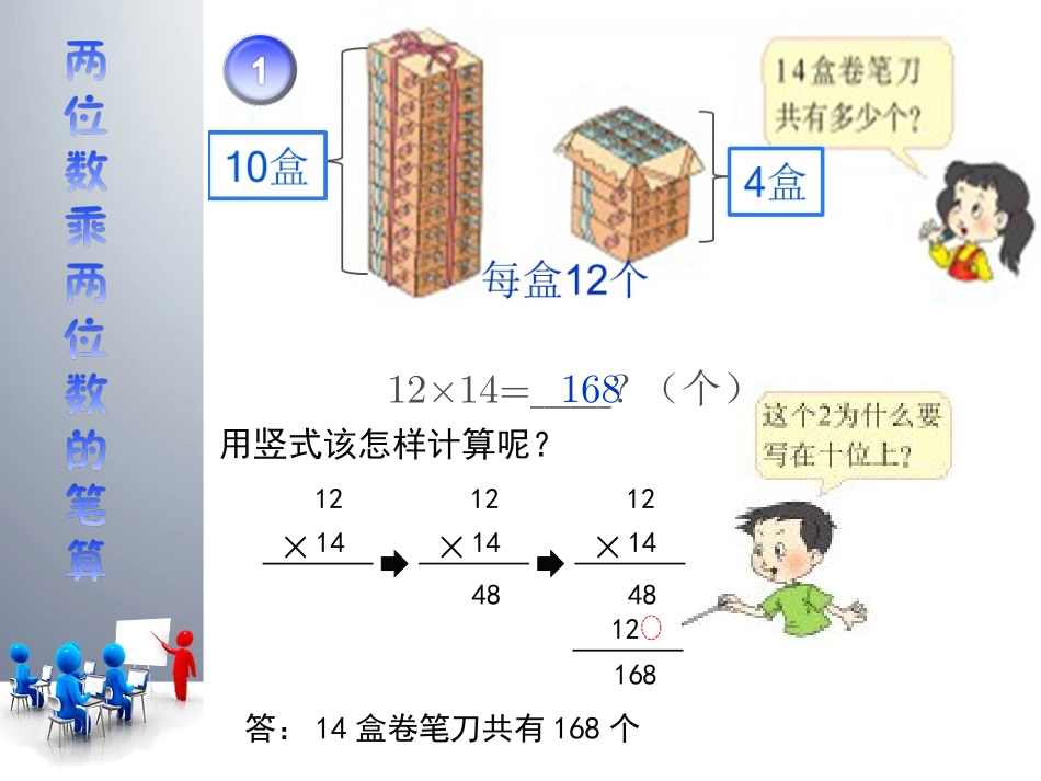 两位数乘两位数的笔算(1)_第2页
