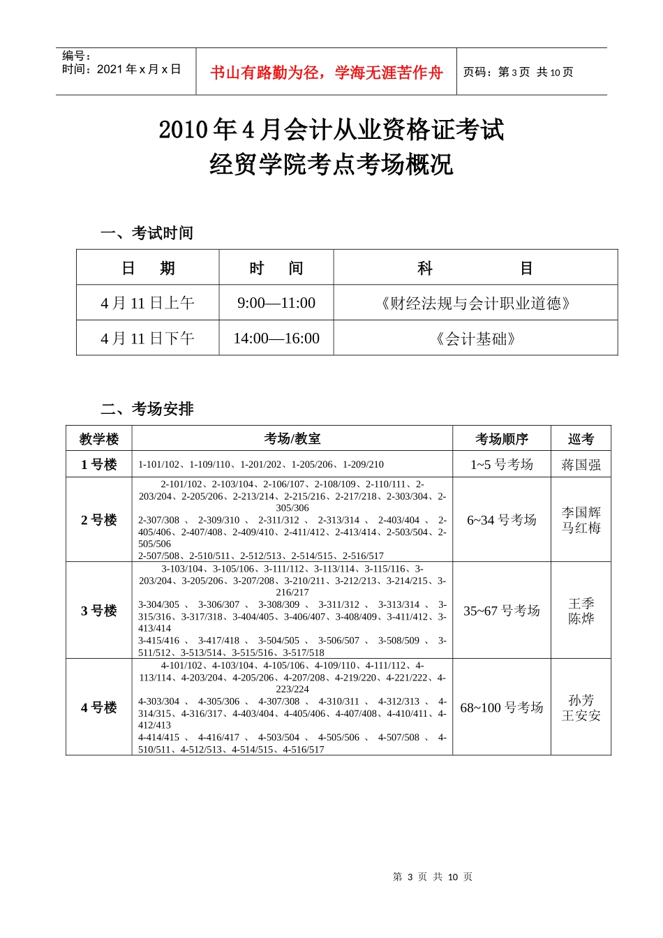 XXXX年4月会计从业资格考试考务手册-浙江经贸职业技术_第3页