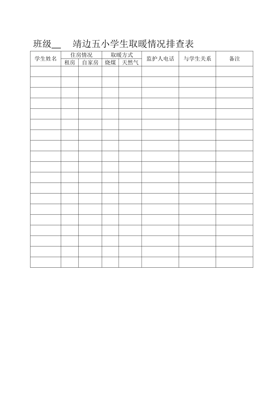 班级精细化管理分工表(2)2_第2页