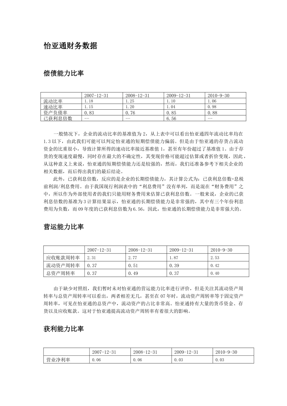 怡亚通财务比率分析_第2页
